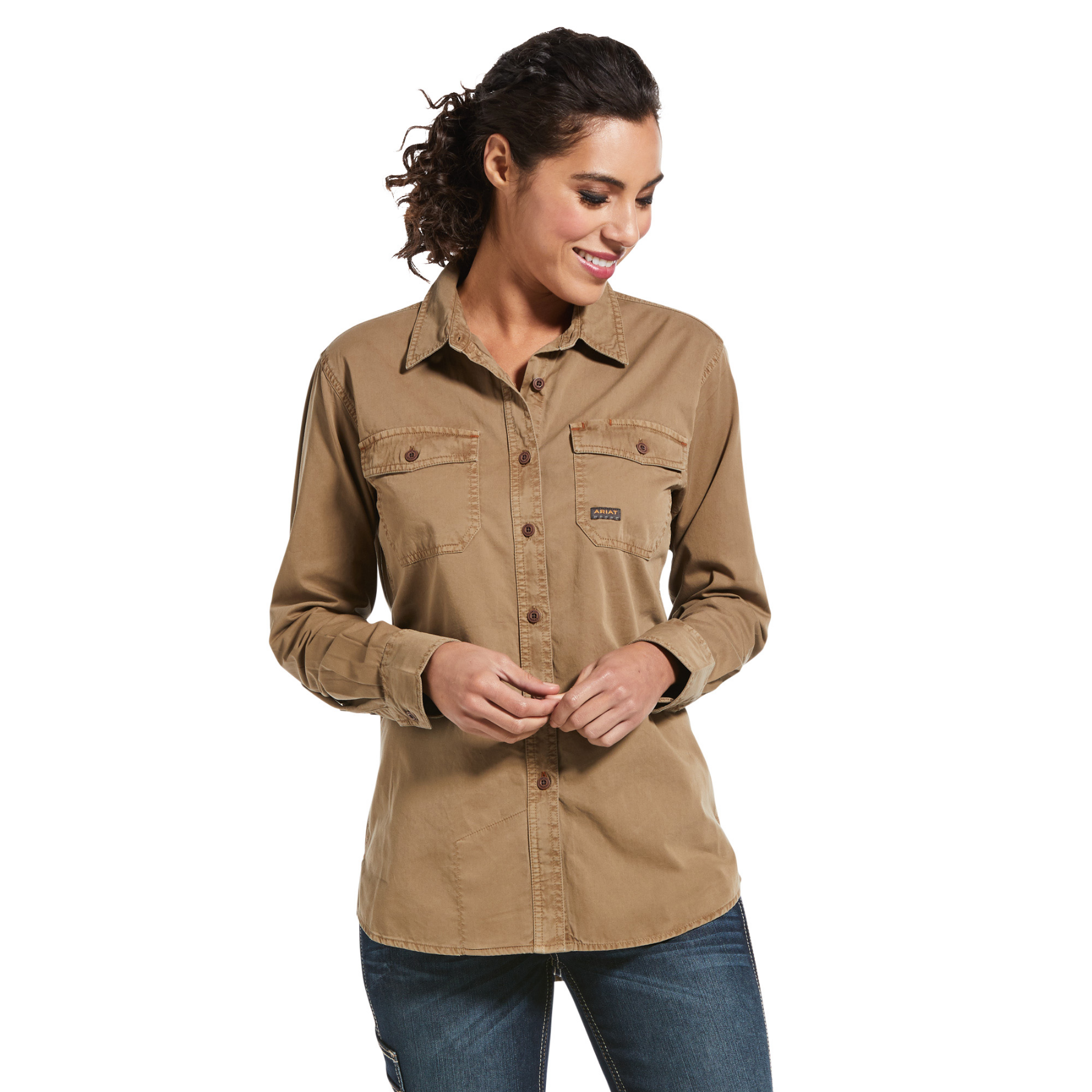 Ariat  Rebar Washed Twill   Work Shirt