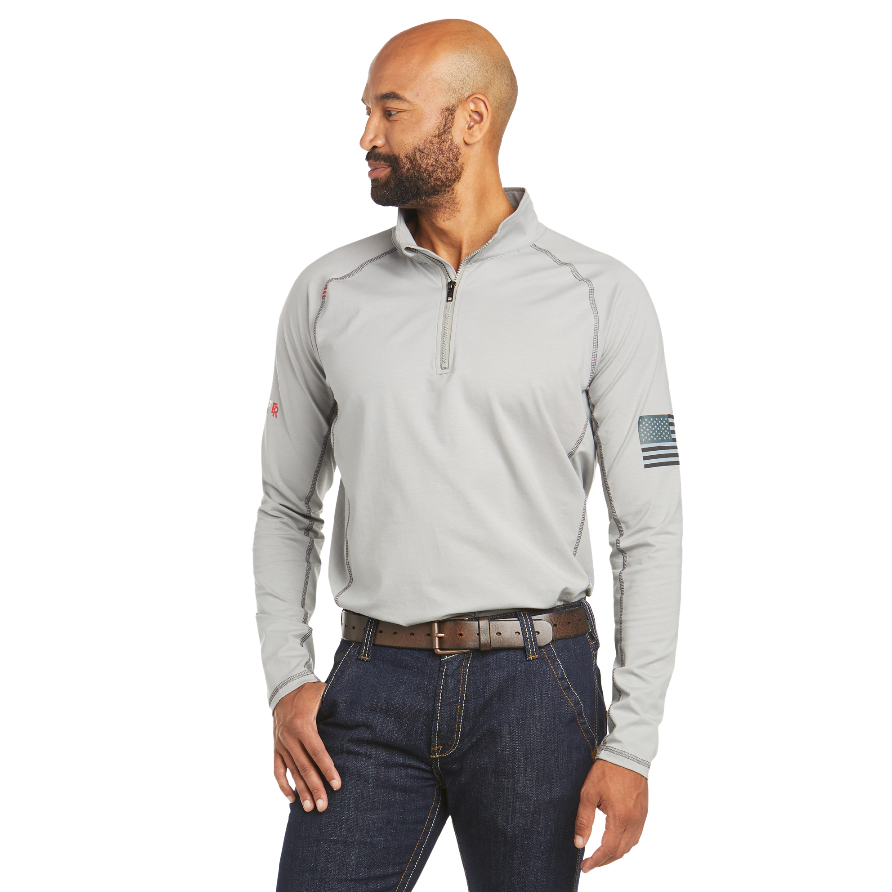 Ariat  FR Combat Stretch Patriot 1/4 Zip Work Shirt