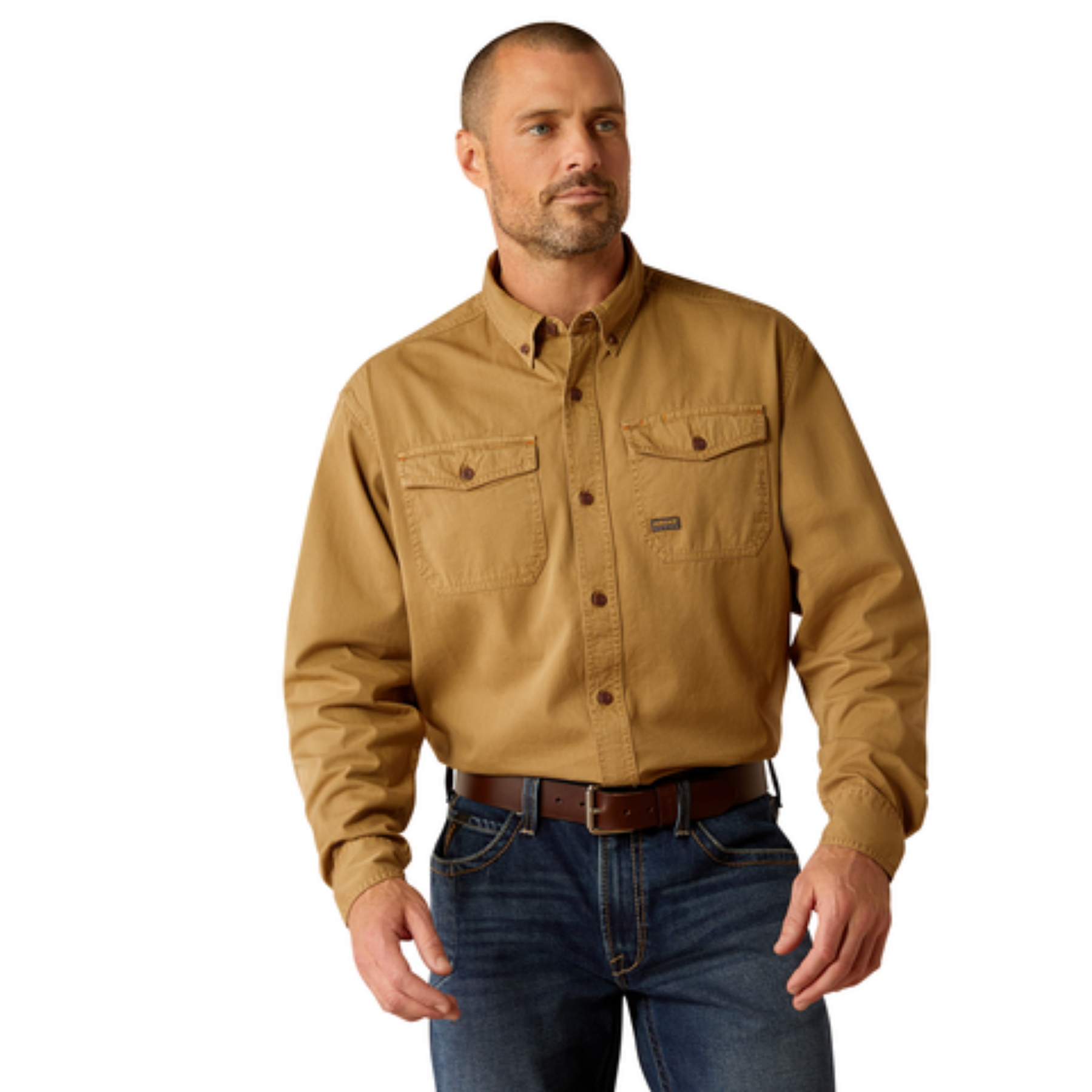 Ariat  Rebar Washed Twill   Work Shirt