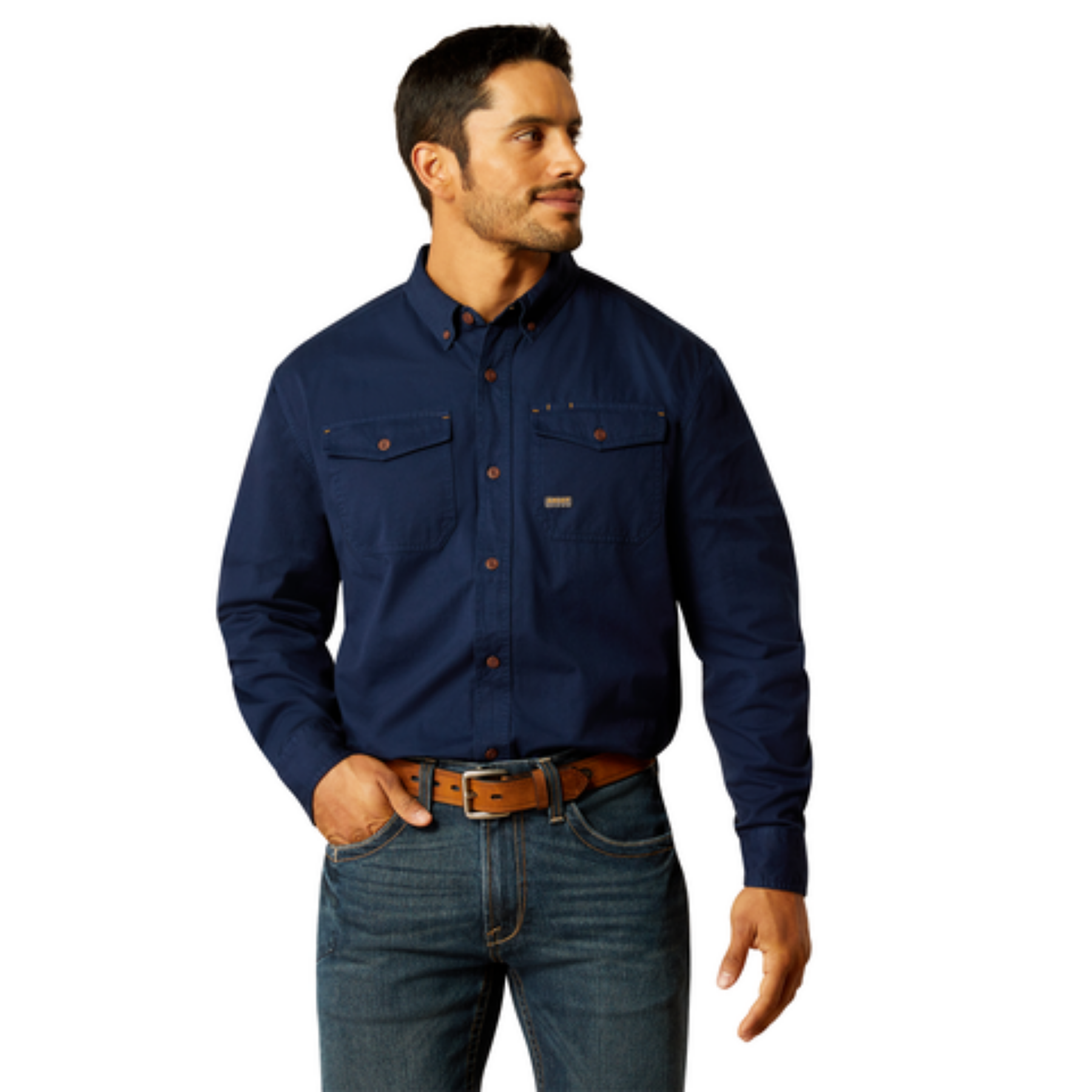 Ariat  Rebar Washed Twill   Work Shirt