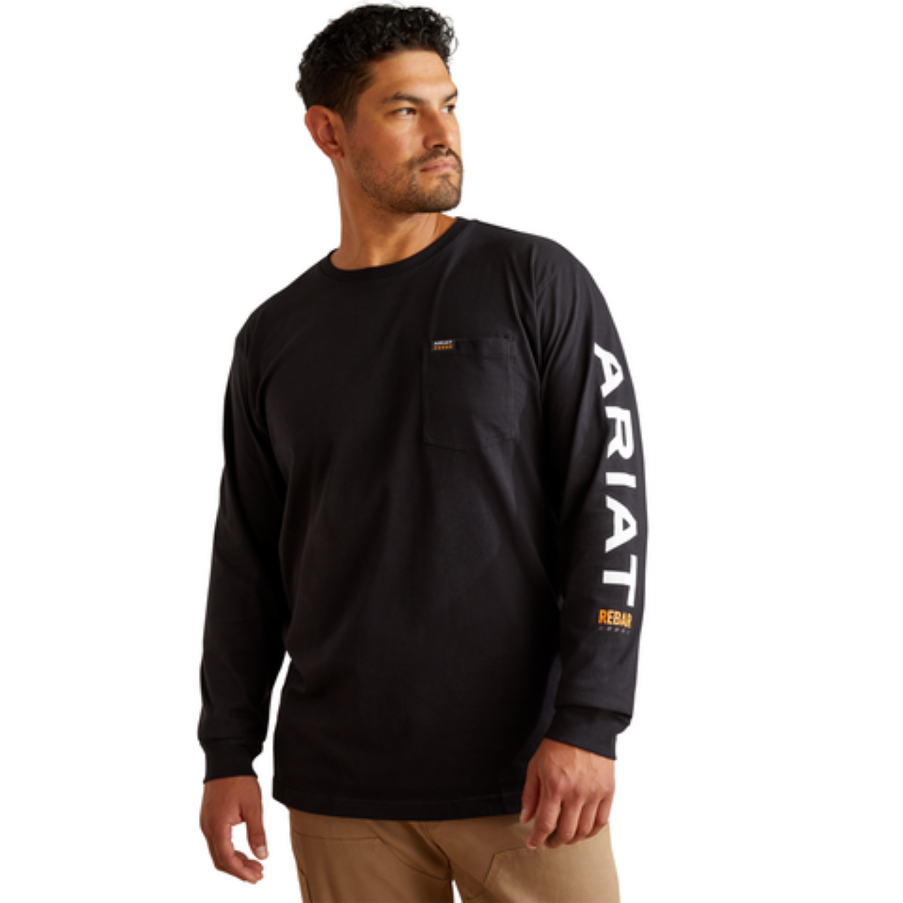 Ariat  Rebar Cotton Strong Standard Logo Pocket T-Shirt
