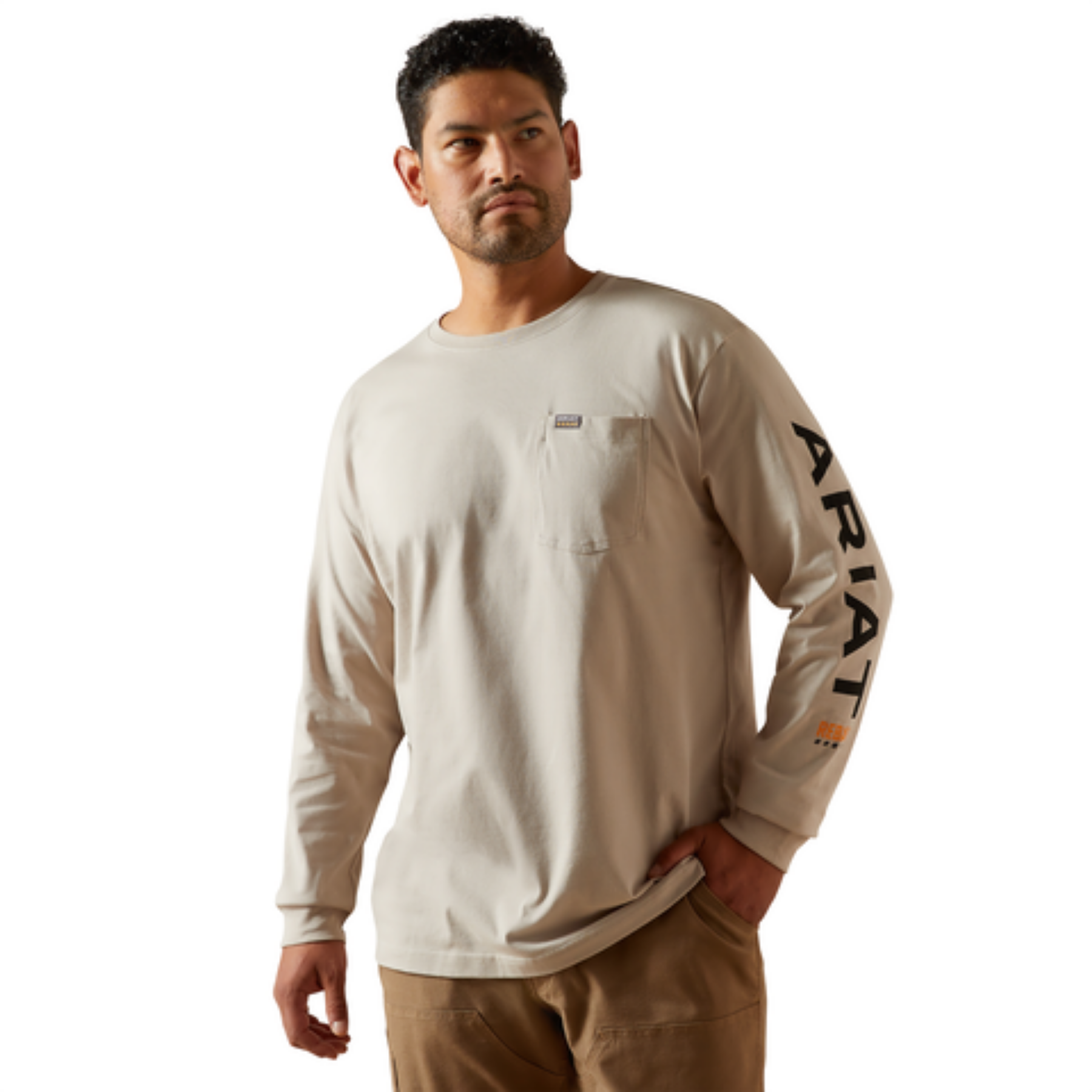 Ariat  Rebar Cotton Strong Standard Logo Pocket T-Shirt
