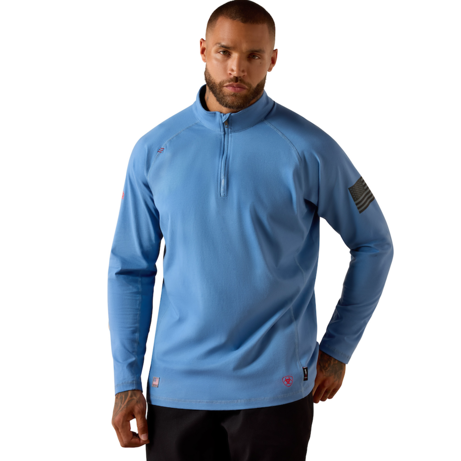 Ariat  FR Combat Stretch Patriot 1/4 Zip Work Shirt