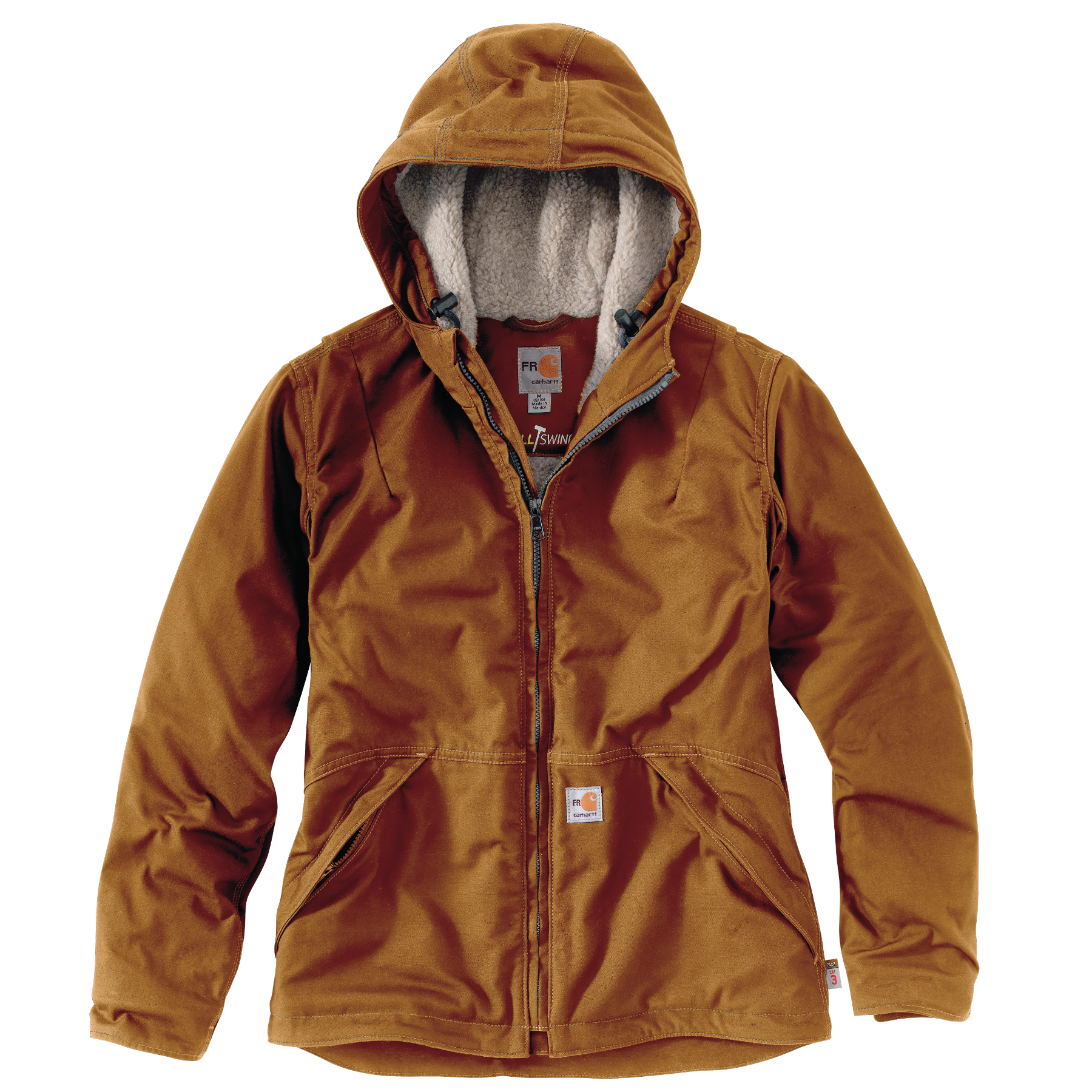 Carhartt Womens FR Full Swing® Loose Fit Quick Duck® Sherpa-Lined Jacket