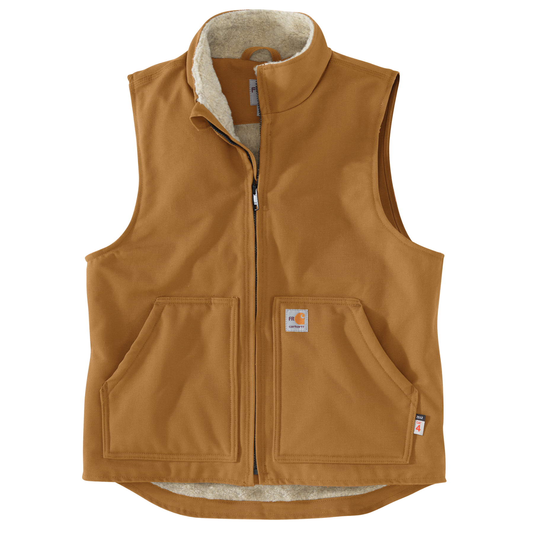 Carhartt  Mens FR Duck Mock Neck Vest