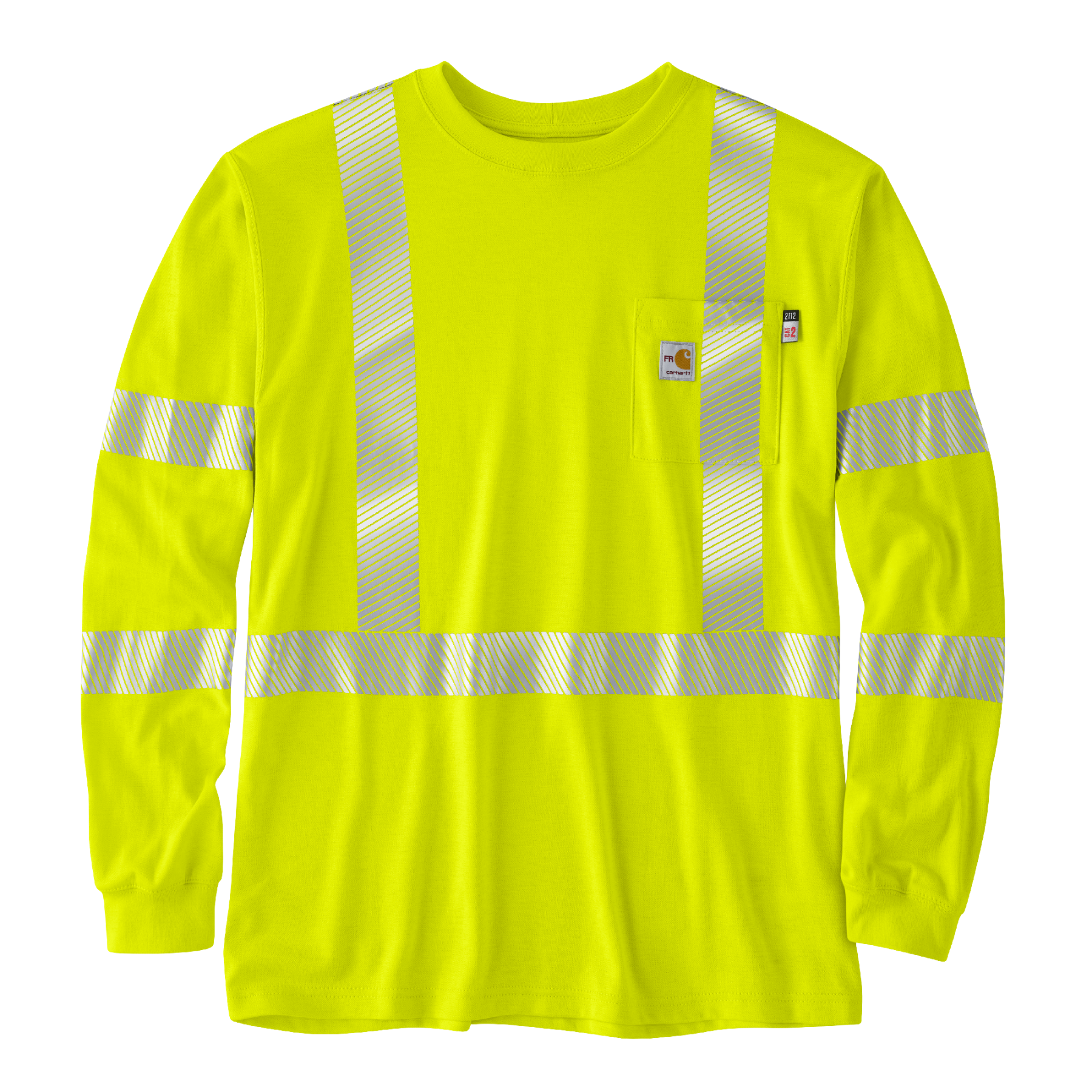 Carhartt Mens FR HV Force Loose LS Class 3 T-Shirt
