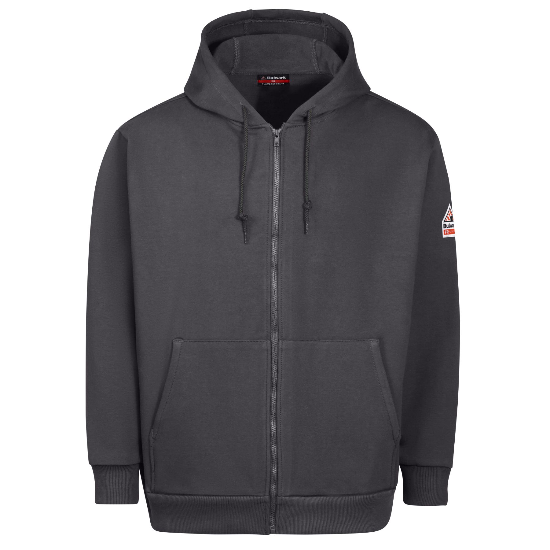 Bulwark®  Men's Fleece FR Zip-Front Hooded Sweatshirt