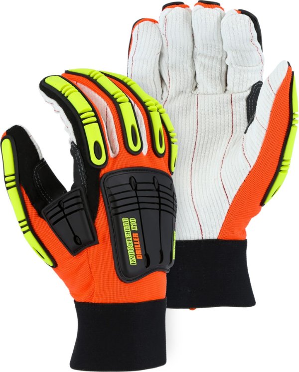Majestic  Knucklehead Driller Mechanics Glove w Cotton Palm