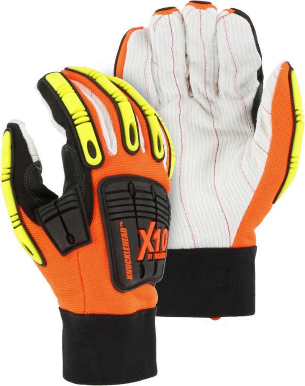 Majestic Knucklehead Winter Driller Mechanics Glove w Cotton Palm