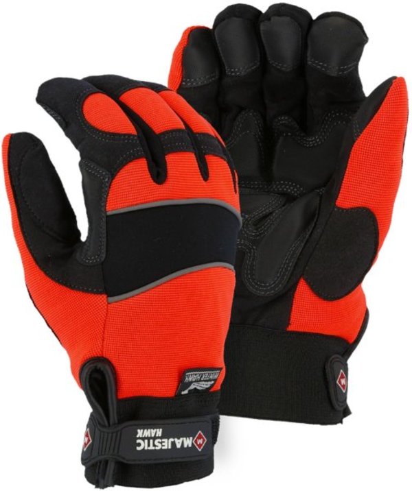 Majestic  Winter Lined Mechanics Glove with Hi-Viz Knit Back