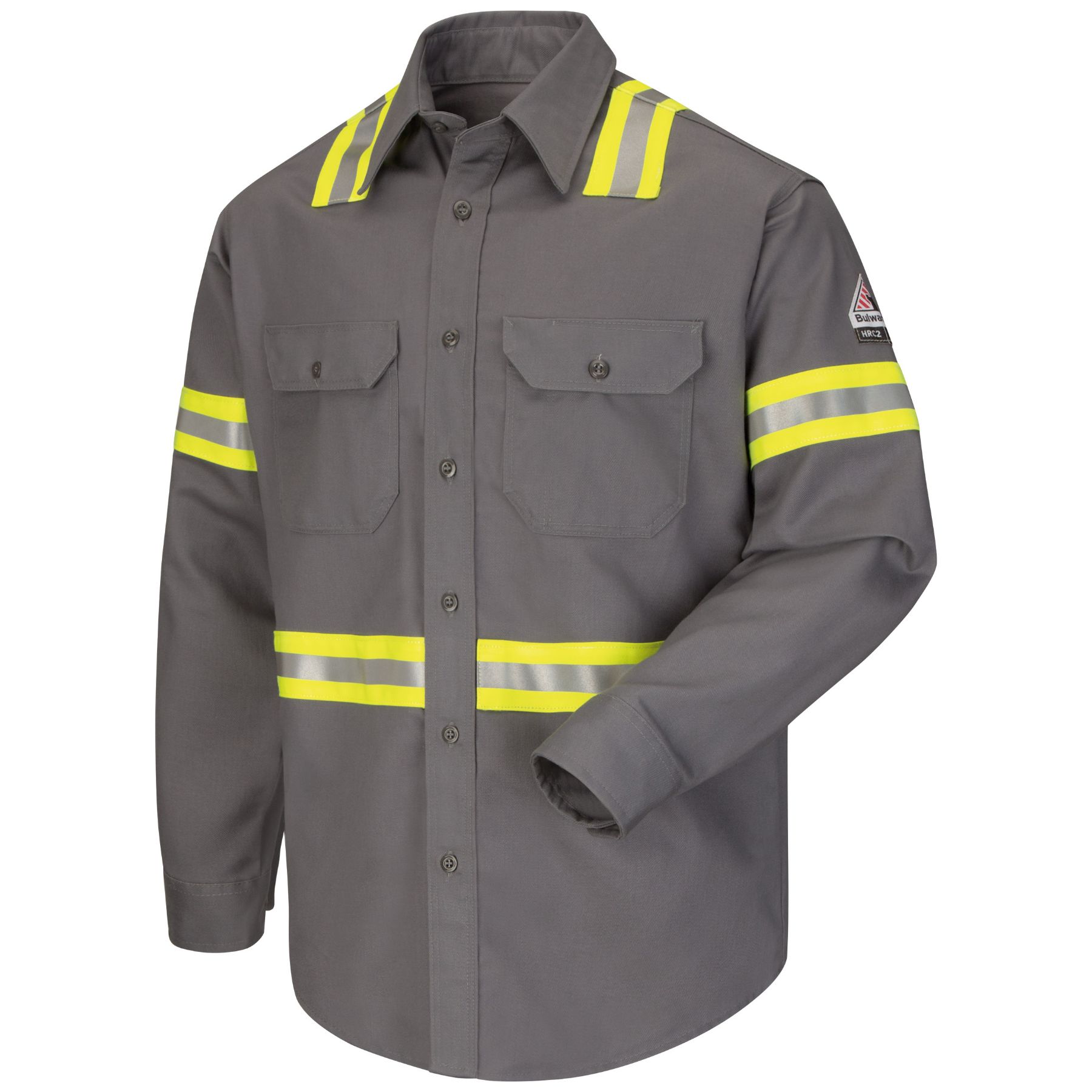 Bulwark® Men's Midweight FR Enhanced Visibility Uniform Shirt
