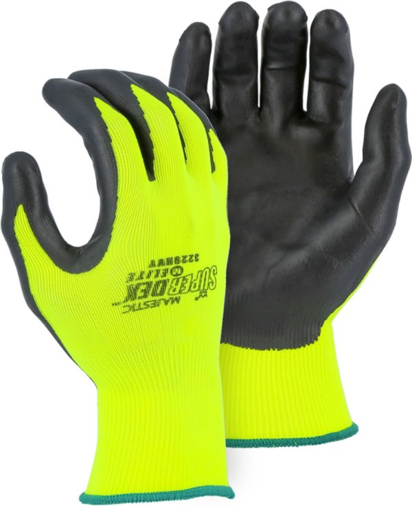 Majestic  Heavyweight Foam Nitrile Coated on Hi-Viz Nylon