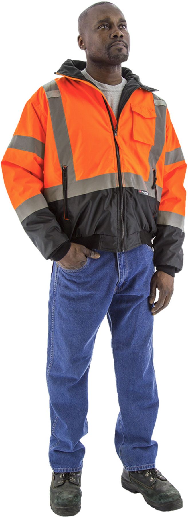 Majestic Hi-Viz Waterproof Jacket with Quilted Liner, ANSI 3