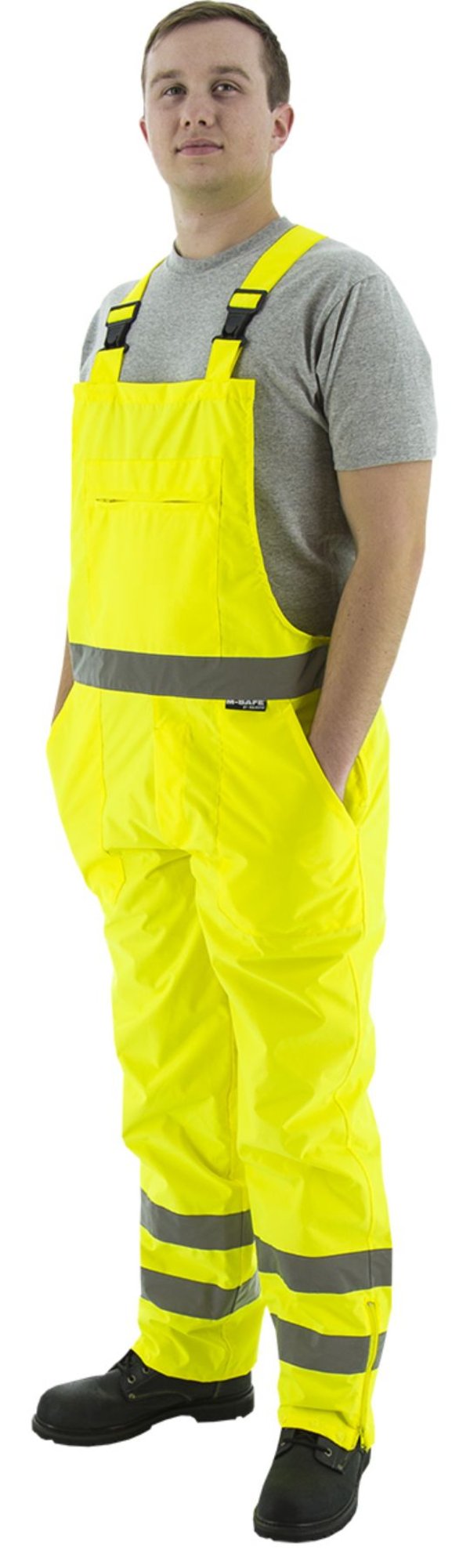 Majestic  Hi-Viz Waterproof Bib Overall, ANSI E