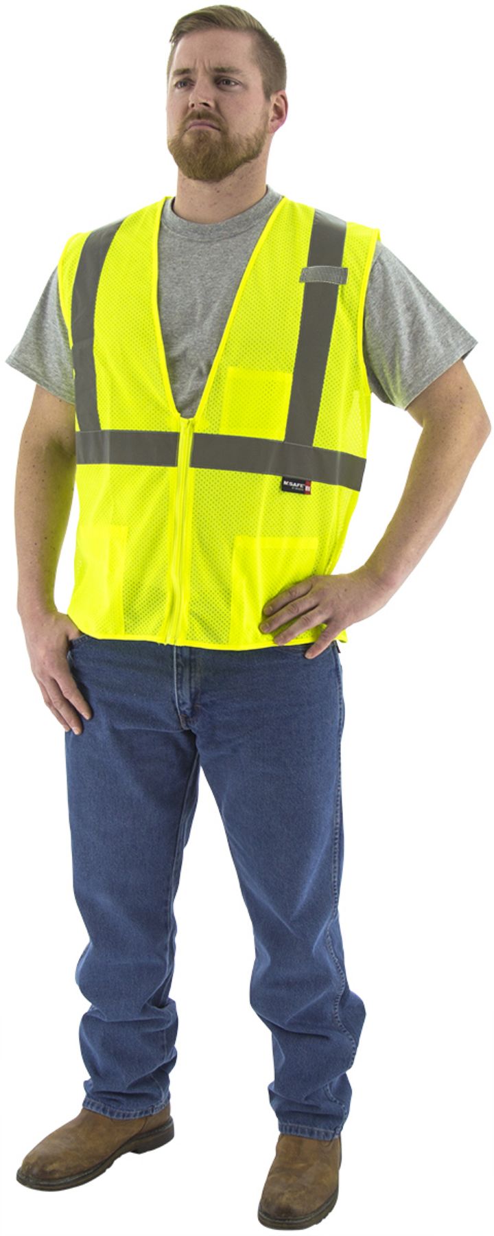 Majestic  Hi-Viz Mesh Vest, ANSI 2