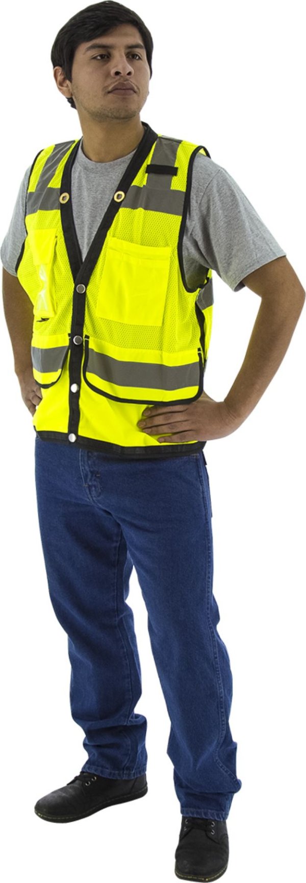 Majestic  Hi-Viz Heavy Duty Mesh Vest, ANSI 2