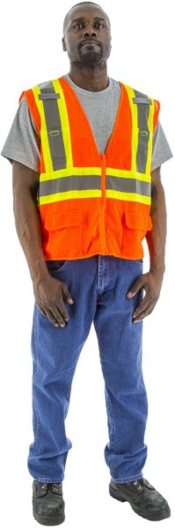 Majestic  Hi-Viz Mesh Vest with DOT Striping, ANSI 2