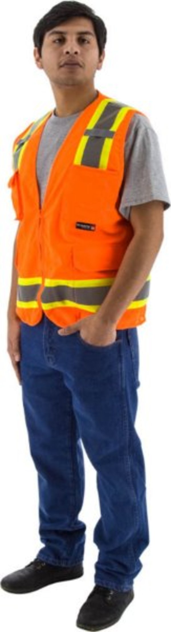 Majestic  Hi-Viz Surveyors Vest w DOT Striping, ANSI 2