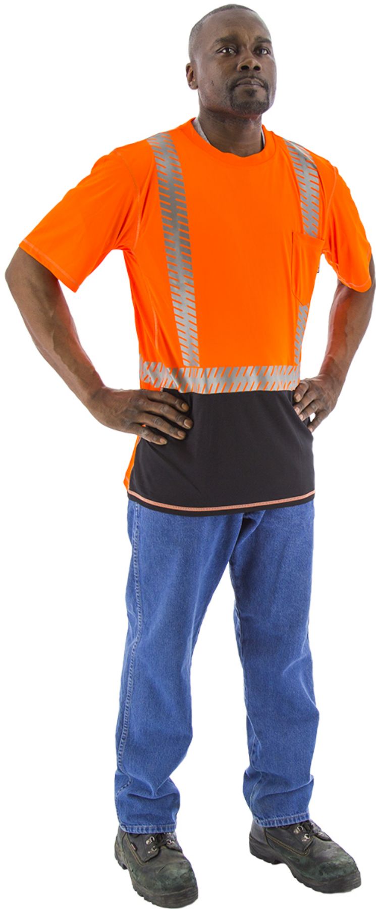 Majestic  Hi-Viz snag resistant T-Shirt, ANSI 2