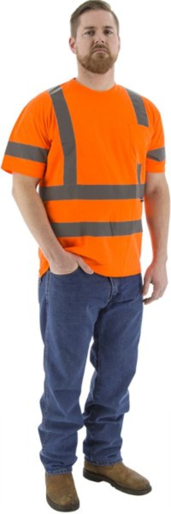 Majestic  Hi-Viz Short Sleeve Shirt, ANSI 3