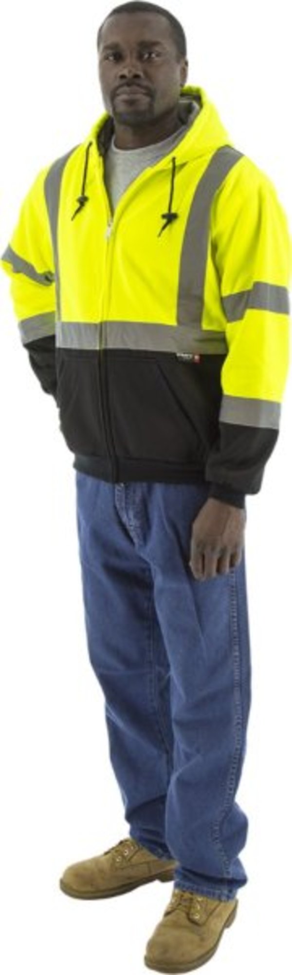 Majestic  Hi-Viz Hooded Sweatshirt with TEFLON®, ANSI 3