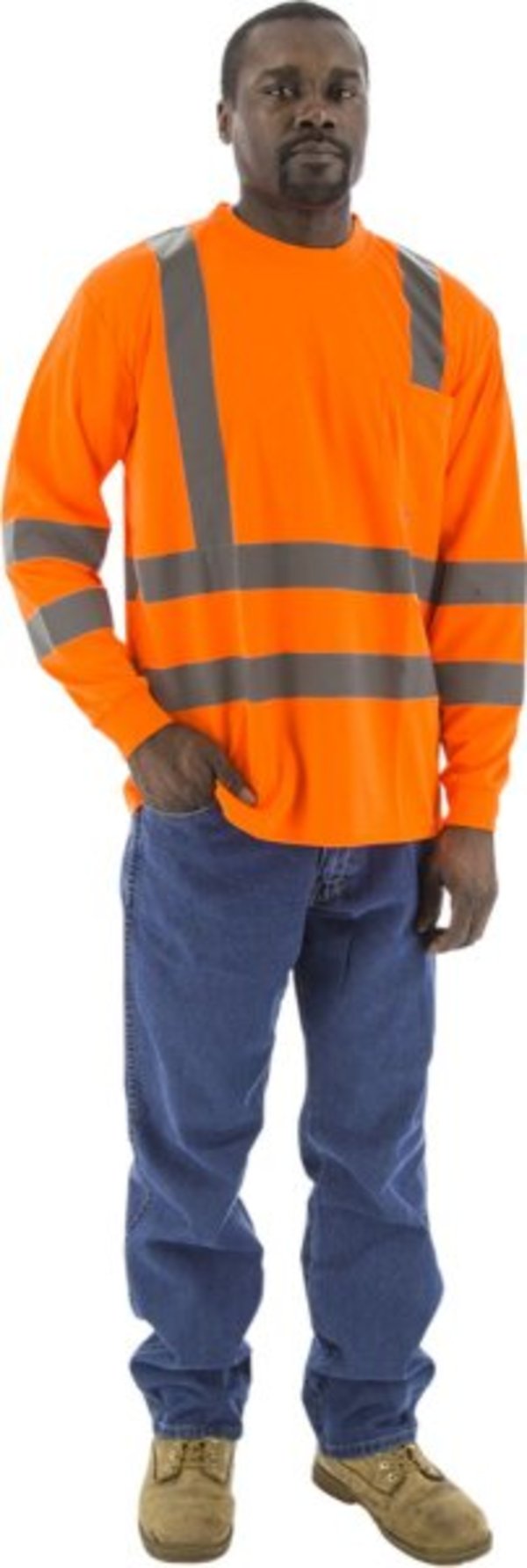 Majestic  Hi-Viz Long Sleeve Shirt, ANSI 3