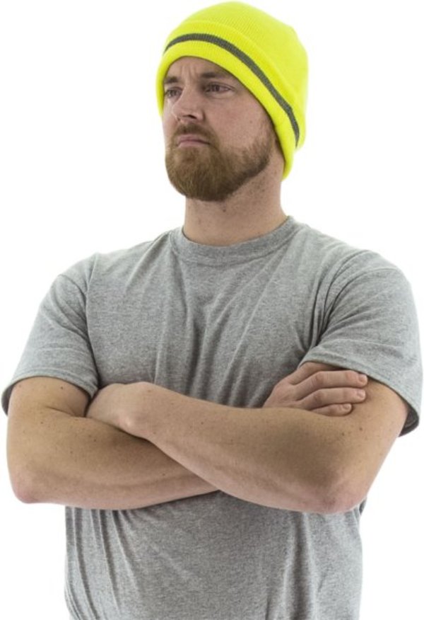 Majestic  Hi-Viz Beanie with Reflective Striping