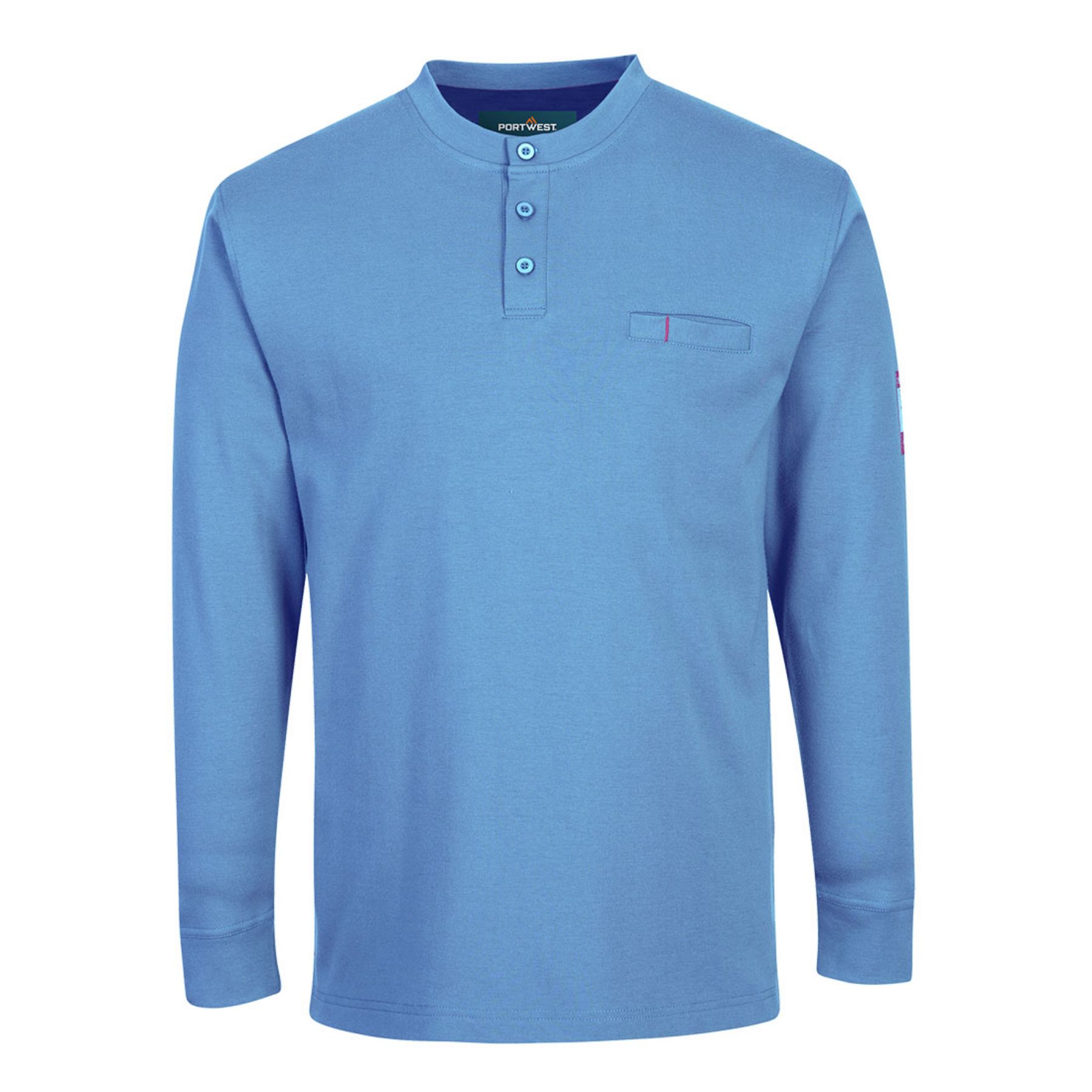 Portwest  Bizflame Knit FR Long Sleeve Henley