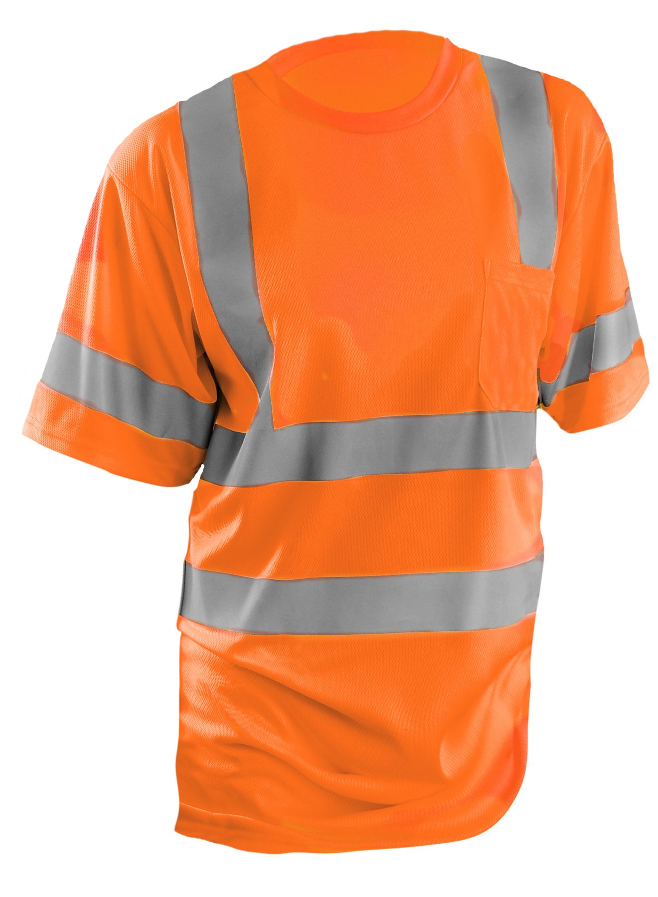 Occunomix DUAL STRIPE WICKING BIRDSEYE T-SHIRT w/POCKET