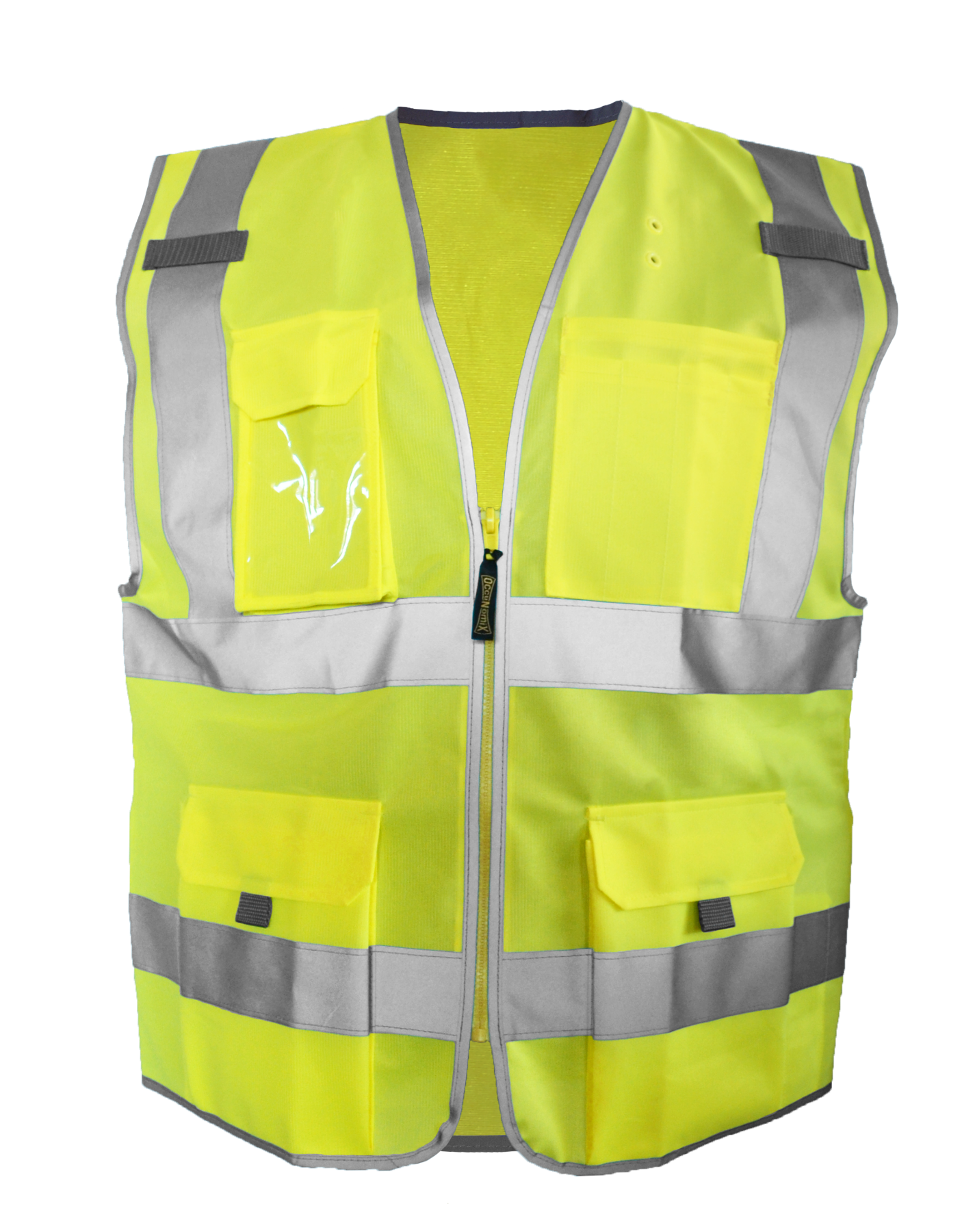 Occunomix  SOLID DUAL STRIPE VEST w/ZIPPER