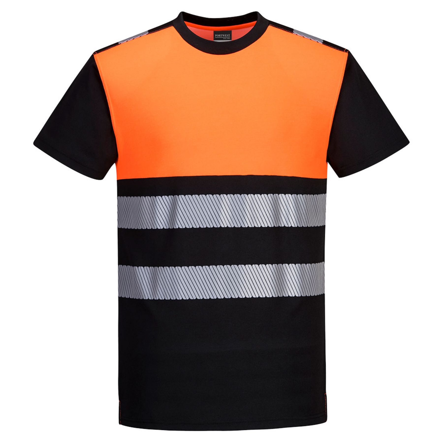 Portwest  PW3 Hi-Vis Cotton Comfort Class 1 T-Shirt S/S