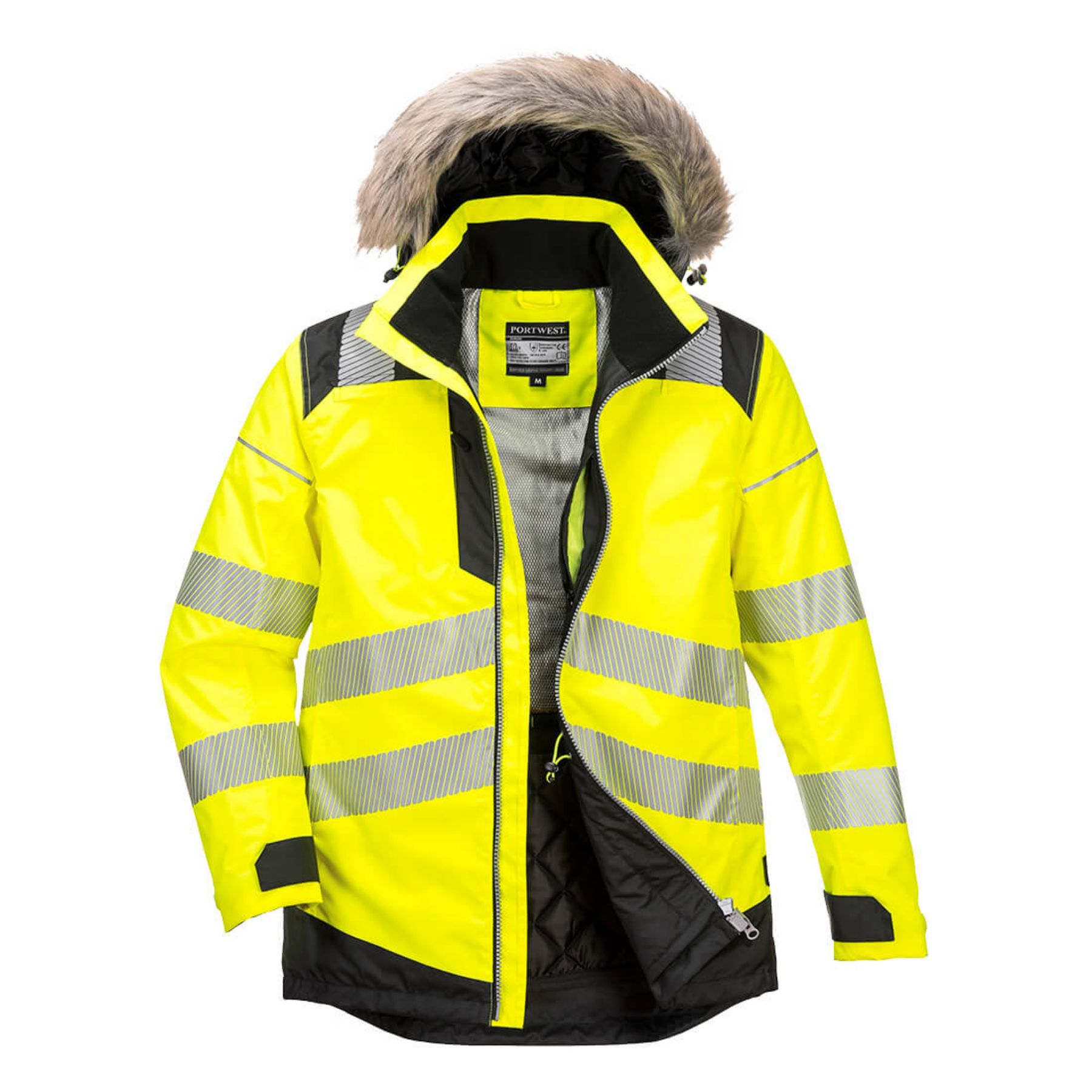 Portwest  PW3 Hi-Vis Winter Parka Jacket