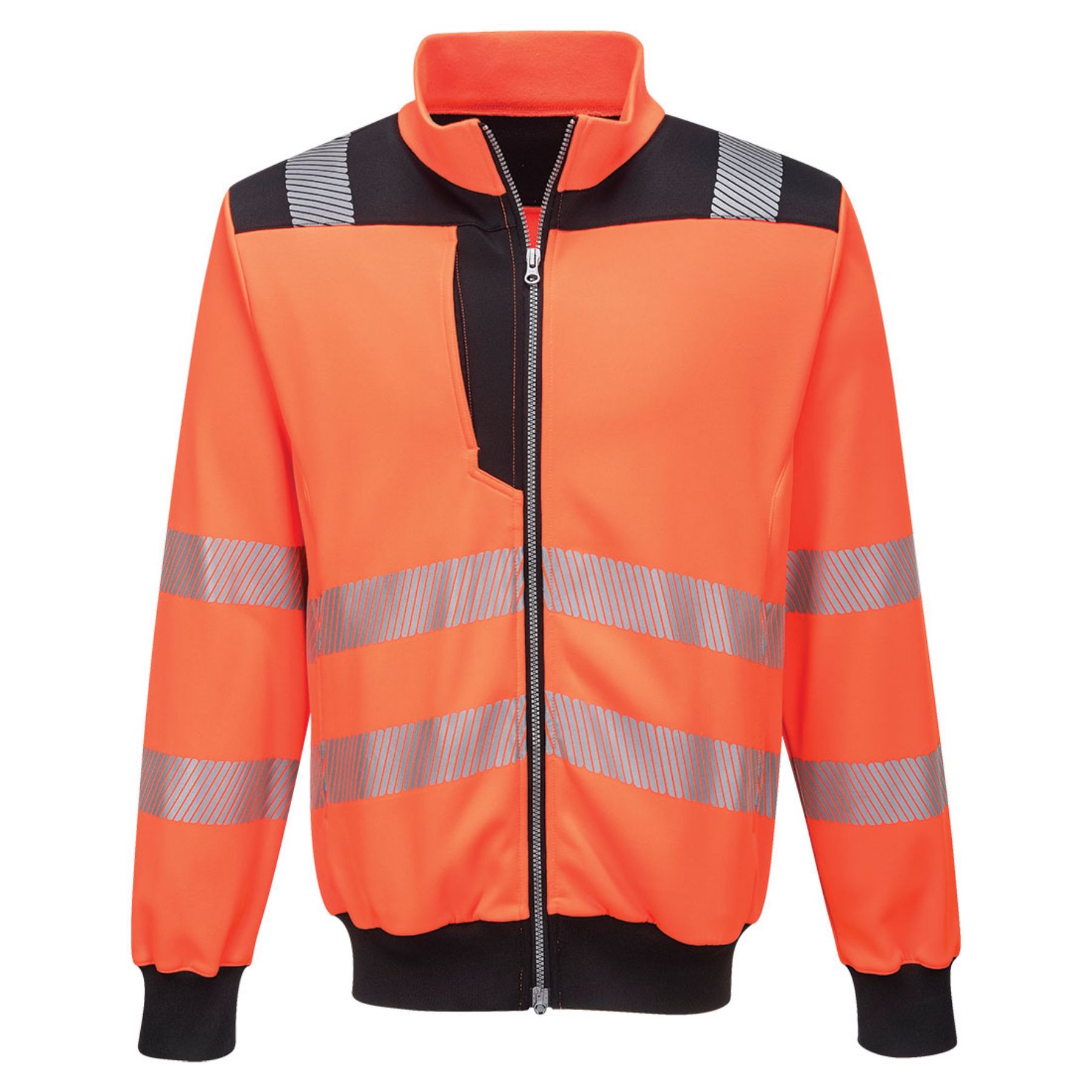 Portwest  PW3 Hi-Vis Zipped Sweatshirt