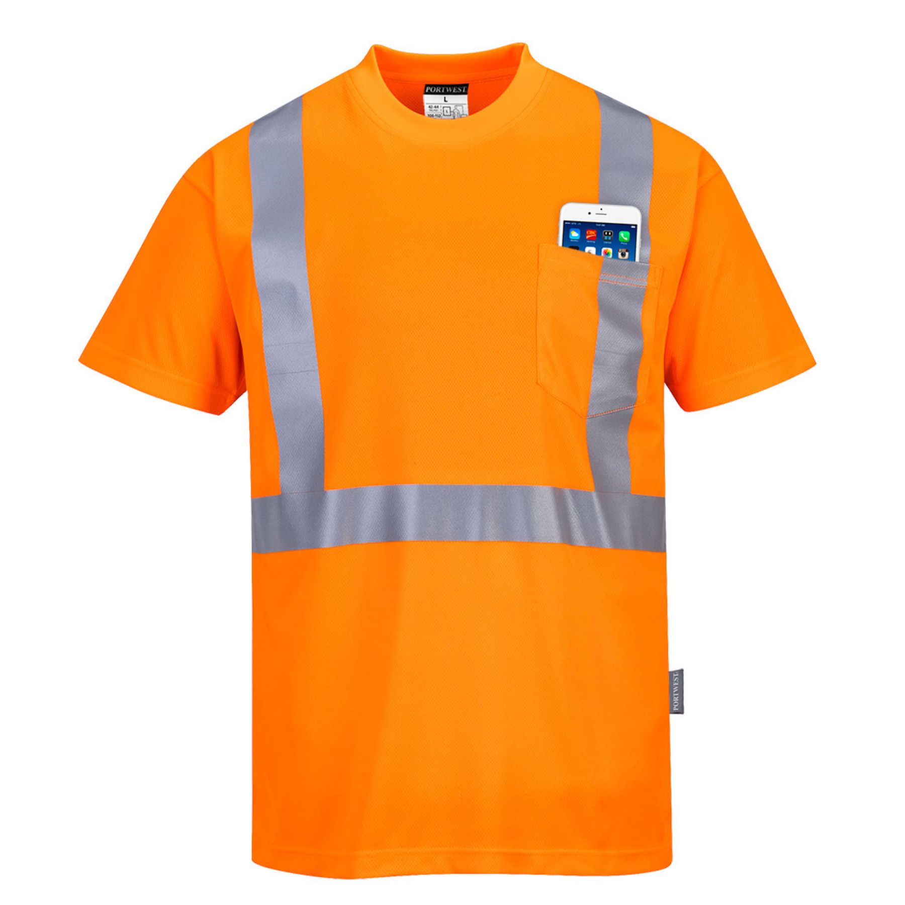 Portwest  Hi-Vis Pocket T-Shirt