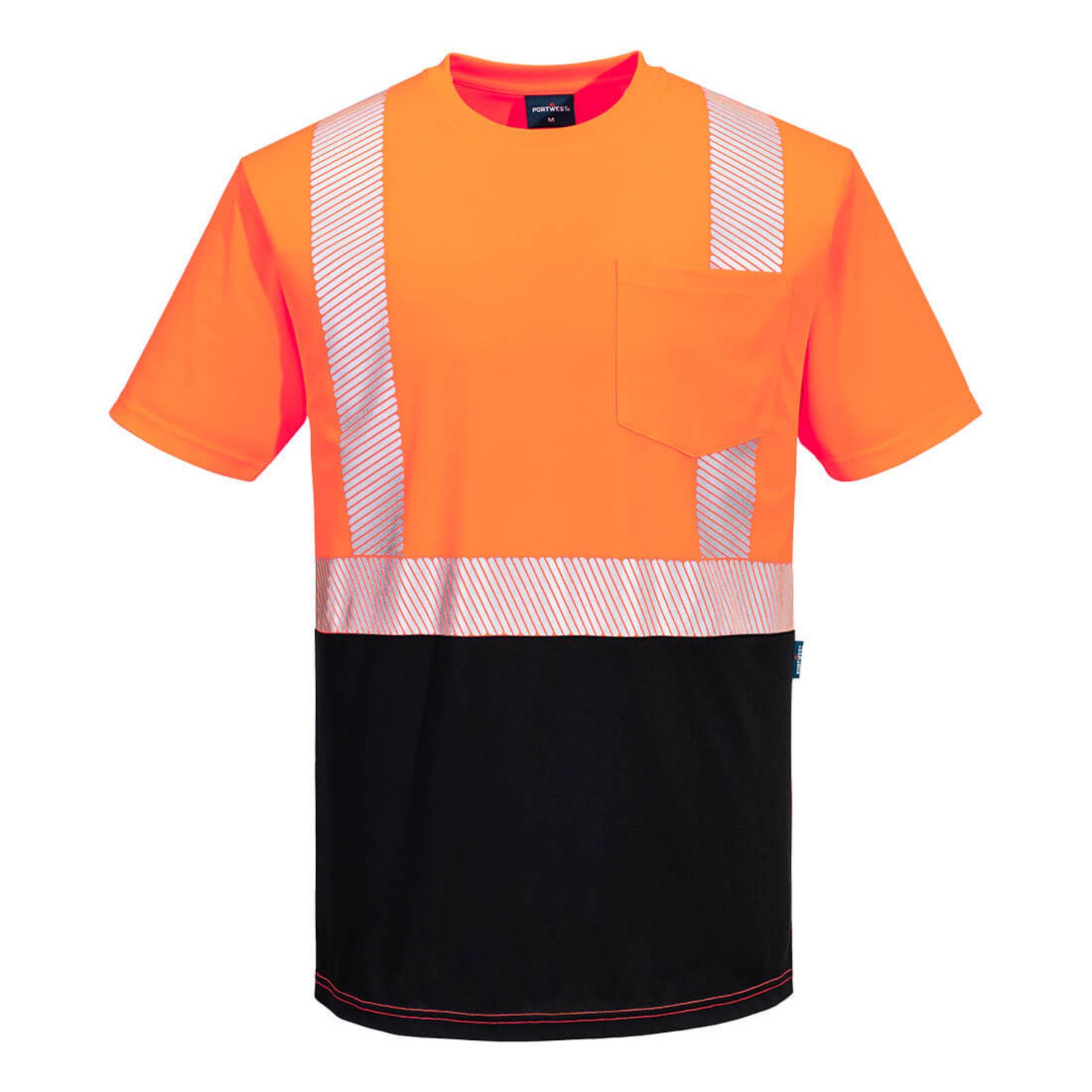 Portwest  Hi-Vis Segmented Tape Contrast T-Shirt S/S