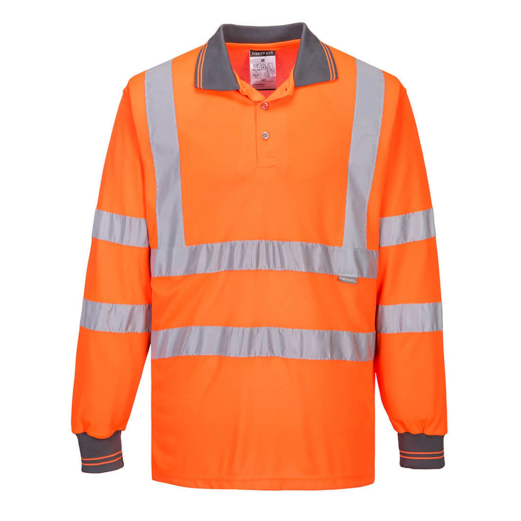 Portwest  Hi-Vis Polo Shirt L/S