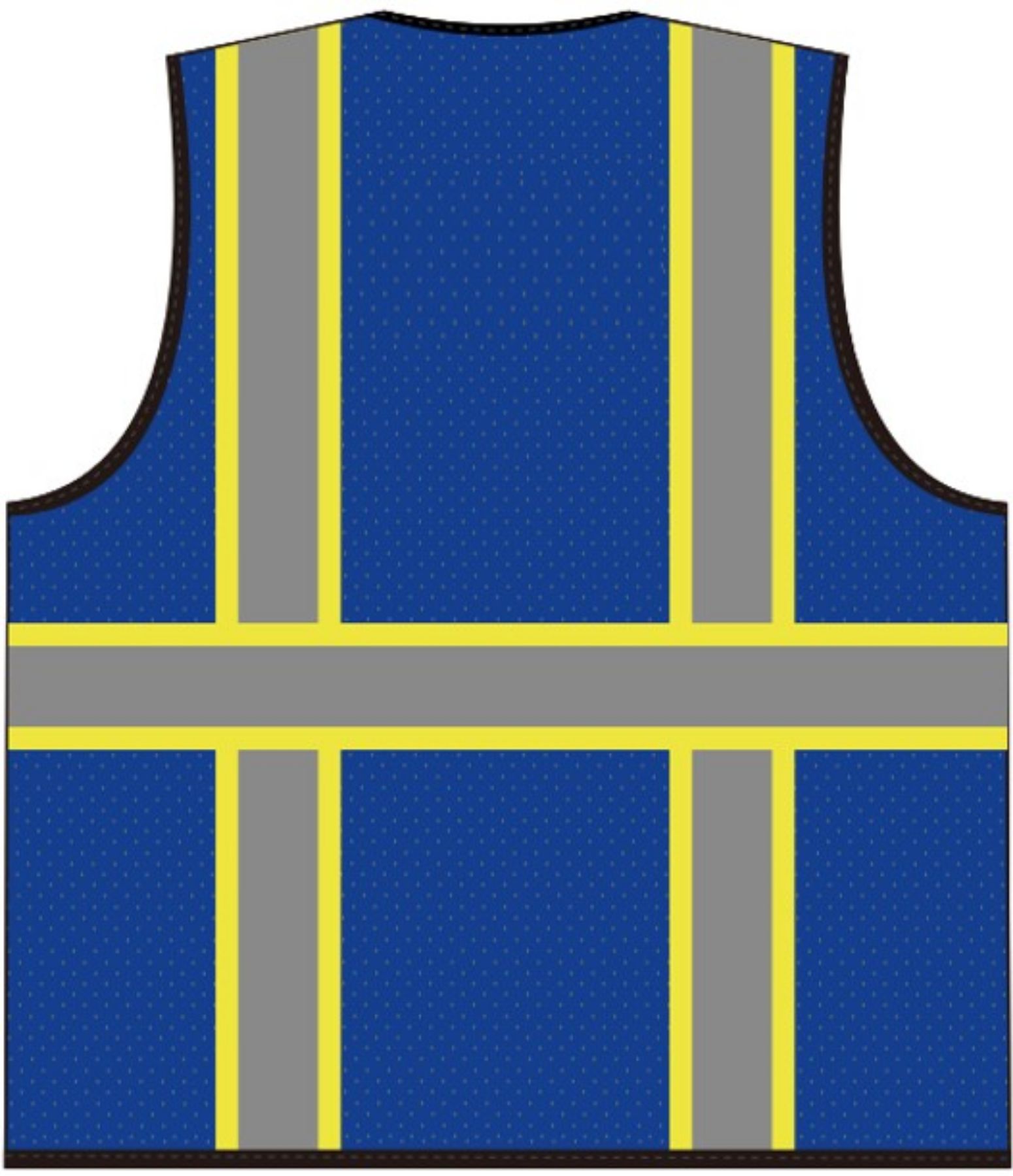 Safety Brite  Class 2 Multi-Pocket Two-Tone Trim Mesh Vest 14