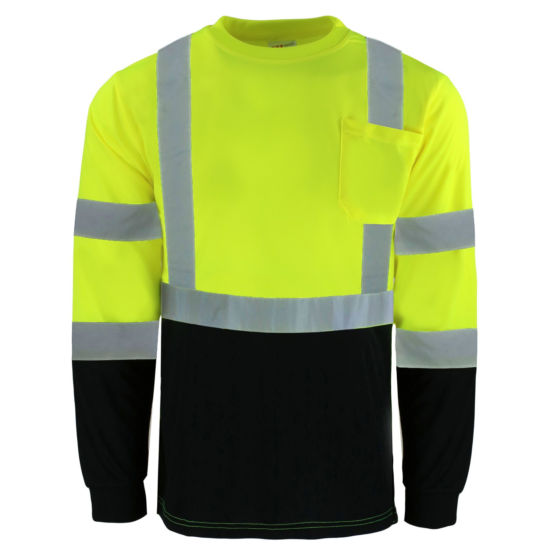 Safety Brite Class 3 HI VIS T-Shirt with Black Bottom