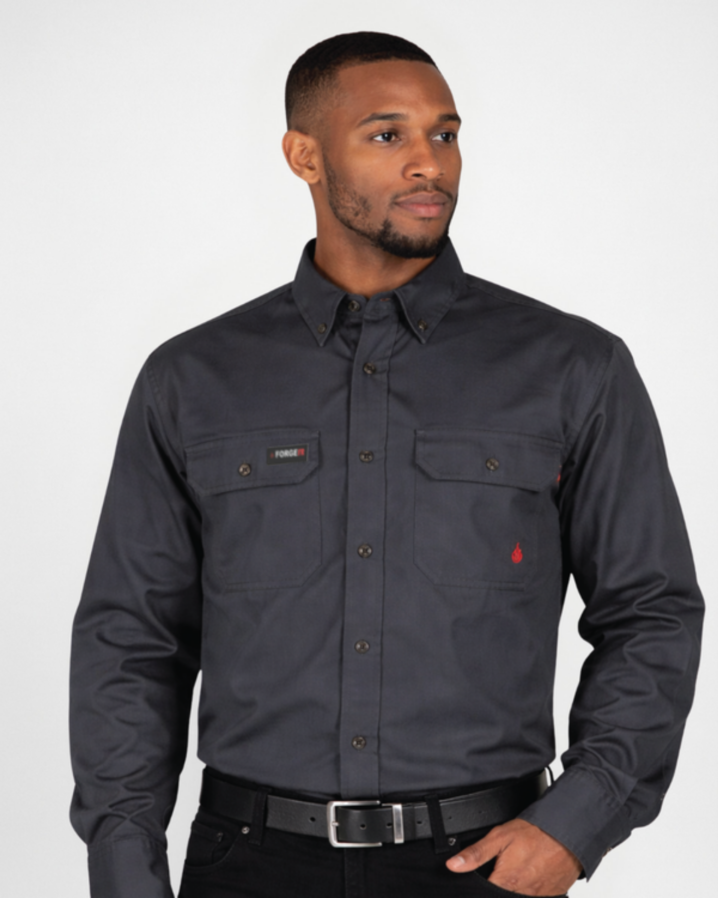 Forge FR  MEN'S FR RIPSTOP VENT BUTTON SHIRT