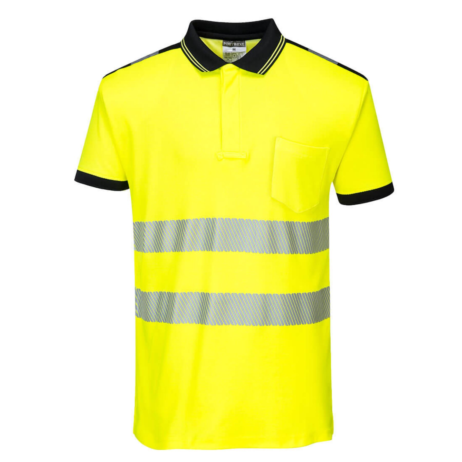 Portwest  PW3 Hi-Vis Short Sleeve Polo Shirt