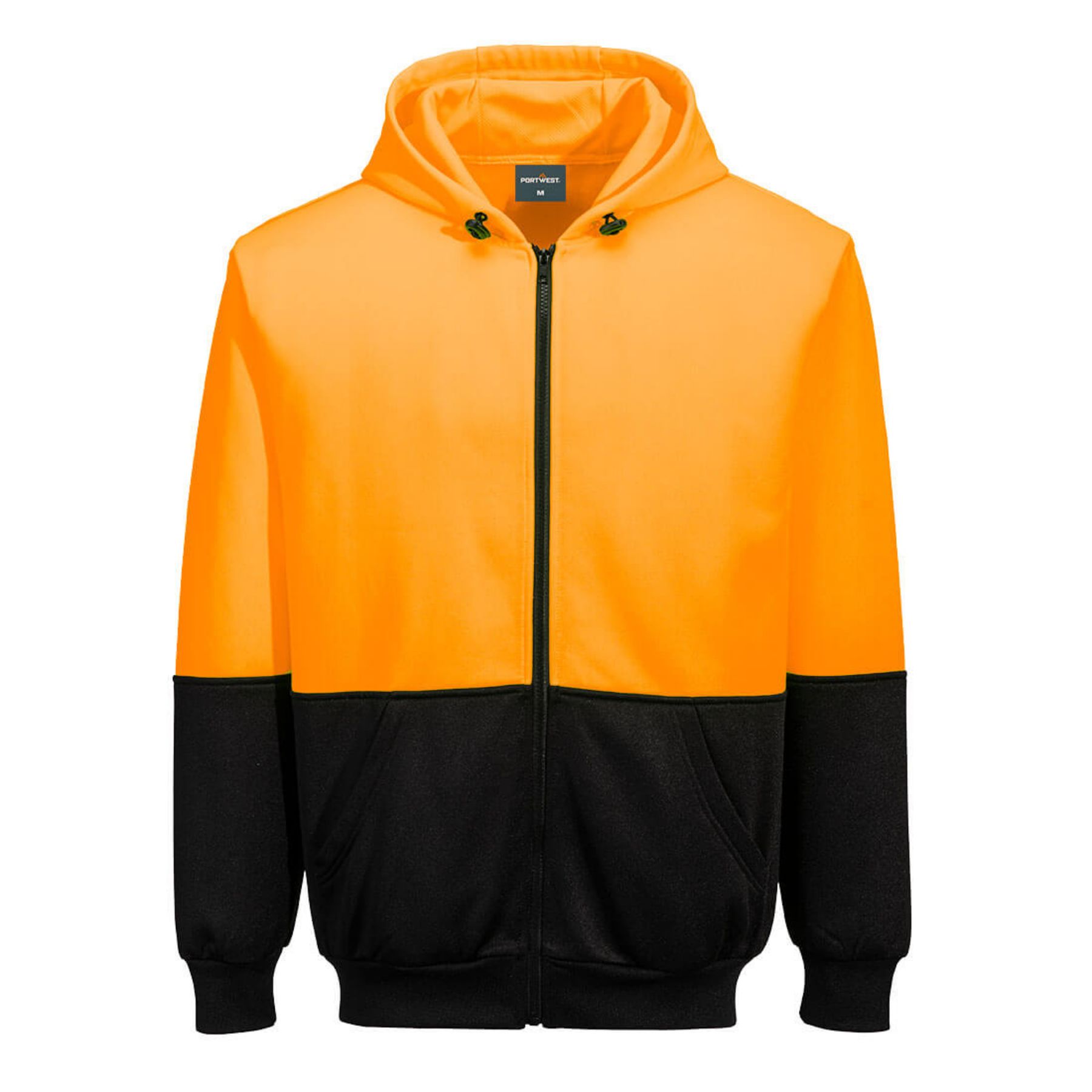 Portwest  Hi-Vis Two-Tone Zip Hoodie