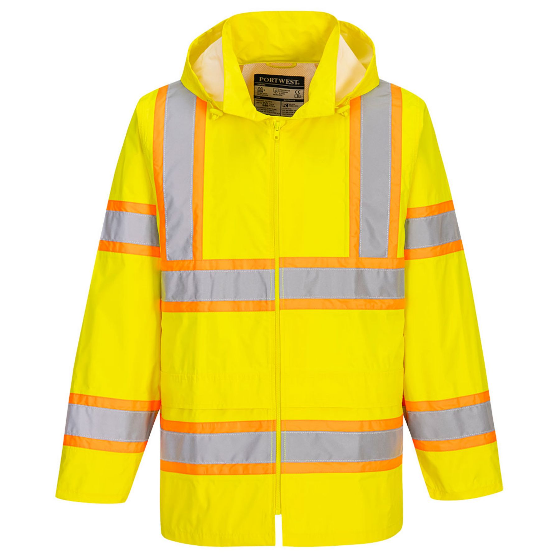 Portwest  Hi-Vis Contrast Tape Rain Traffic Jacket