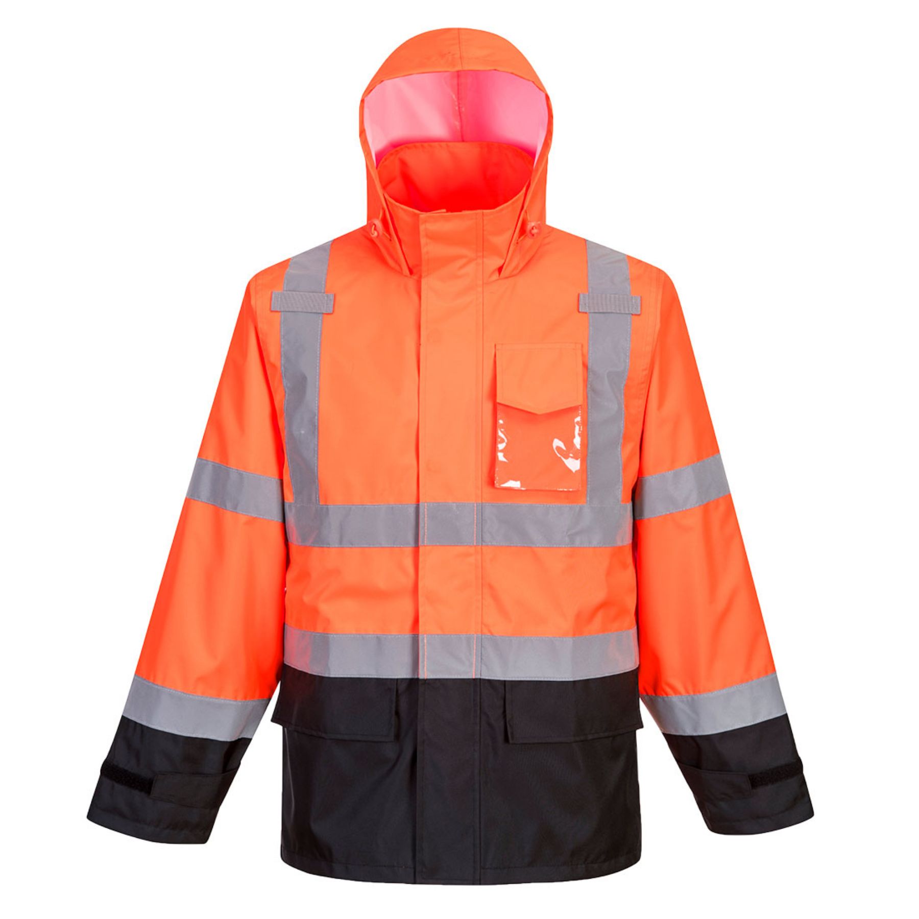 Portwest  Hi-Vis Contrast Rain Jacket