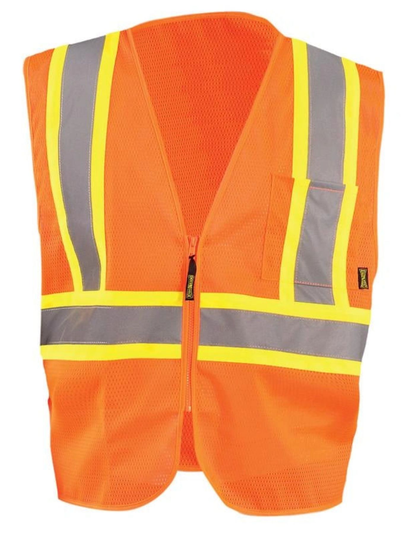 Occunomix  MESH TWO-TONE VEST w/ZIPPER