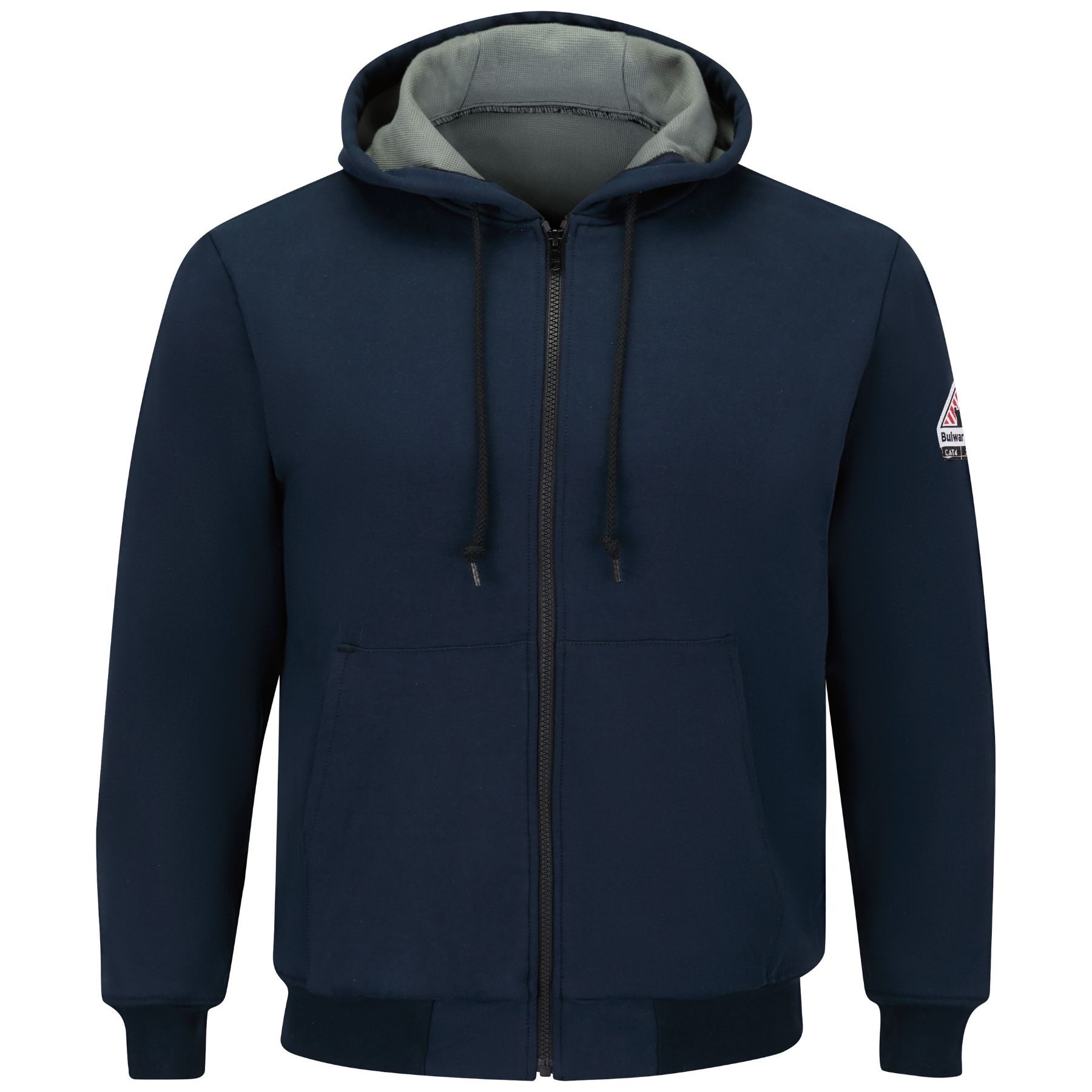 Bulwark®  Men's Thermal Lined Zip-Front Hooded Sweatshirt