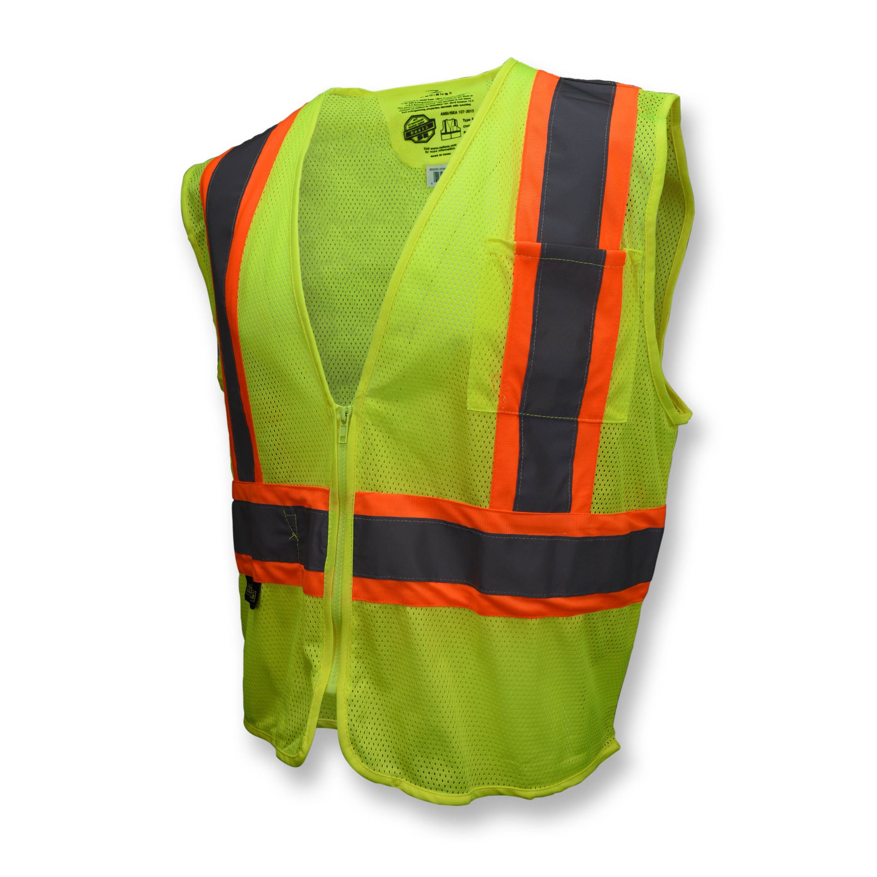 Radians Class 2 Self Extinguishing Two-Tone Trim Mesh Safety Vest