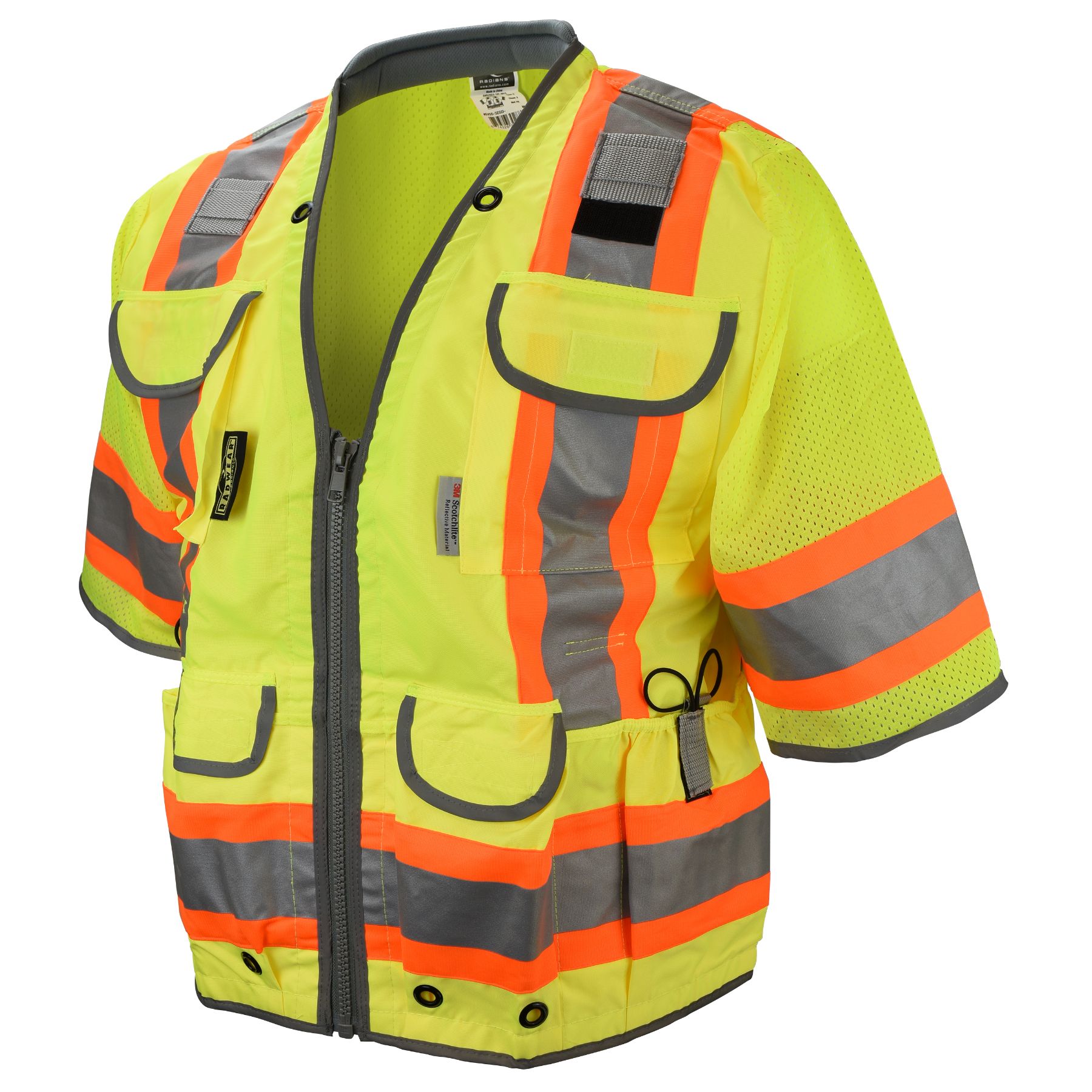 Radians  Class 3 Heavy Woven Two Tone Mesh Engineer Vest