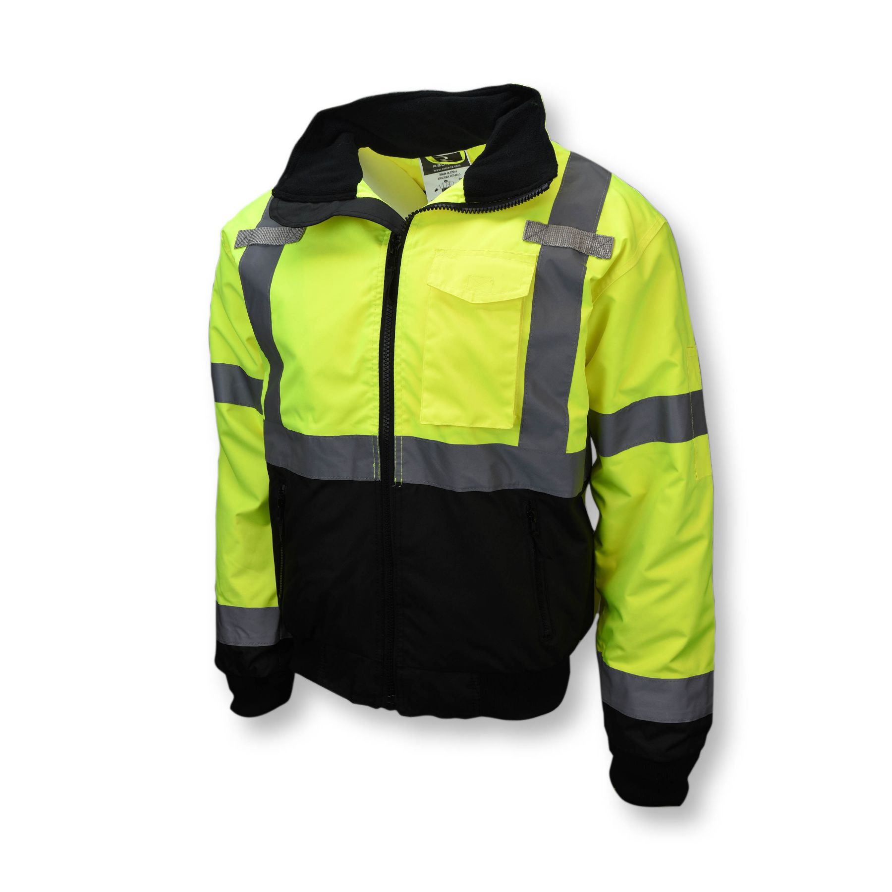 Radians Class 3 Two-in-One Hi Vis Bomber Safety Jacket
