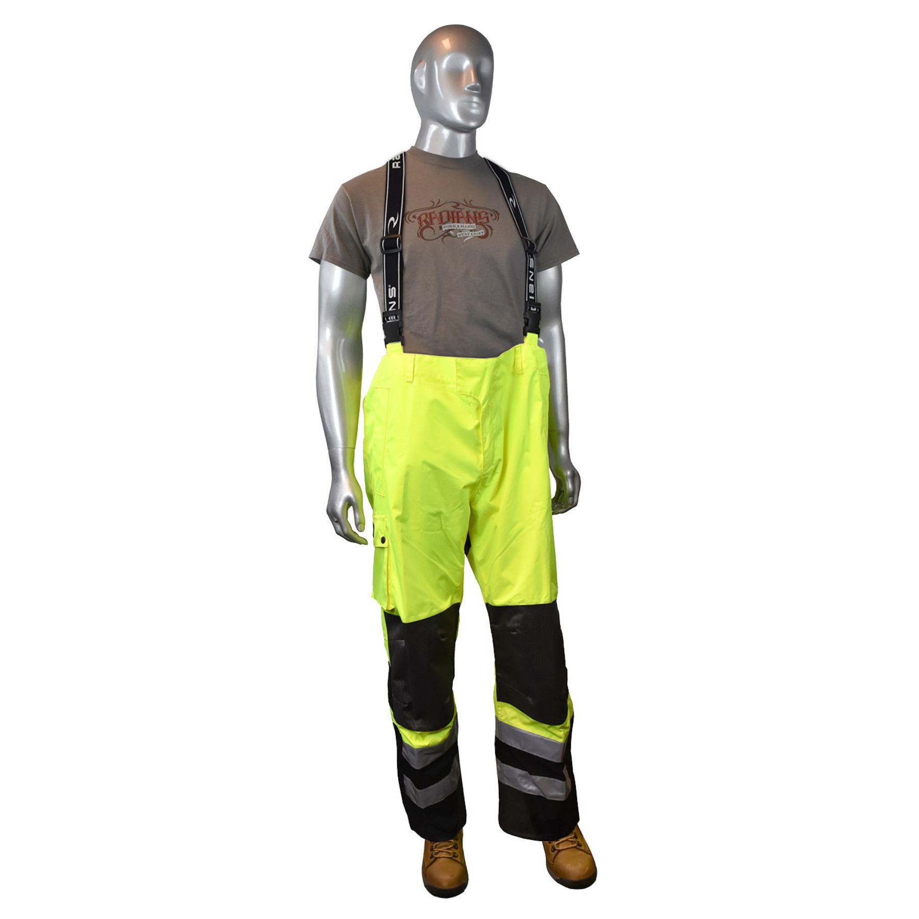 Radians Heavy Duty Rip Stop Waterproof & Breathable Pants w/Bib