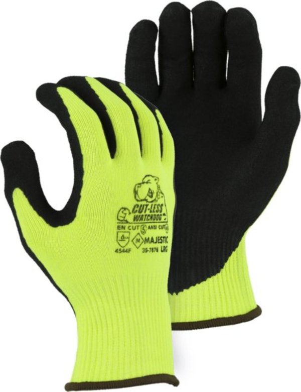 Majestic  Cut-Less Watchdog® Knit Glove w Sandy Nitrile Palm